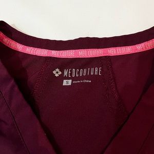 Medcouture wine scrub top